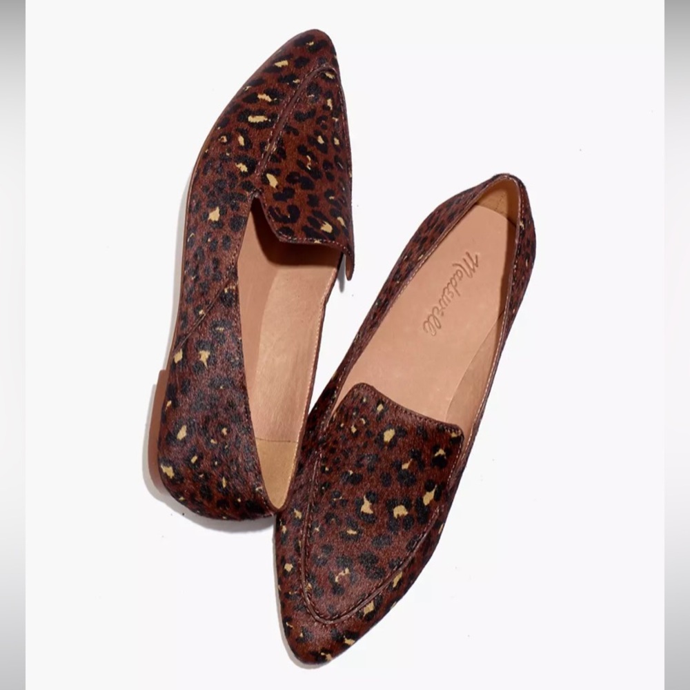 Madewell Frances Skimmer in Painted Leopard Calf Hair